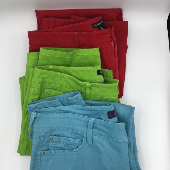 NYDJ Denim - Bundle 3 Pairs Of Straight Leg Jeans Size 12
